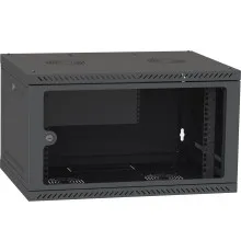 Шкаф настенный Ipcom 6U, 600*350, RAL9005 (СН-6U-060х035-ДС-9005)