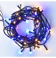 Гірлянда YES! Fun Нитка 70 LED Жовто-синя 4.9 м 8 режимів Мерехтіння (974845)