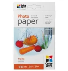 Фотопапір ColorWay 10x15 190г matte, 100с (PM1901004R)