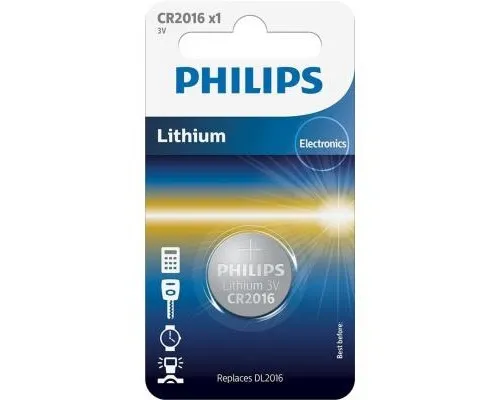 Батарейка Philips CR2016 Lithium (CR2016/01B)