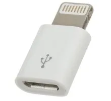 Перехідник PowerPlant Apple Lightning 8-pin to Micro USB (DV00DV4047)