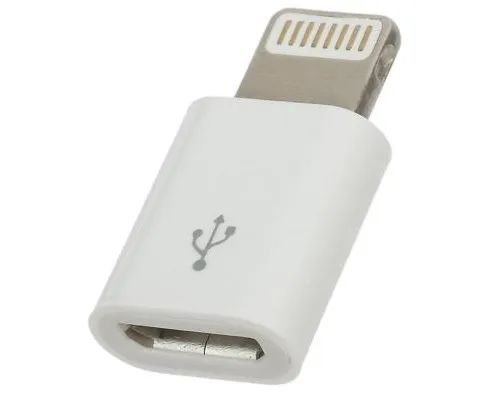 Перехідник PowerPlant Apple Lightning 8-pin to Micro USB (DV00DV4047)