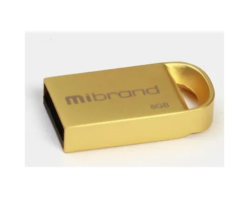 USB флеш накопичувач Mibrand 8GB lynx Gold USB 2.0 (MI2.0/LY8M2G)