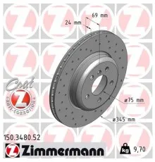 Тормозной диск ZIMMERMANN 150.3480.52