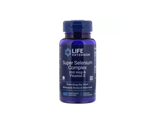 Мінерали Life Extension Супер Комплекс Селен, Super Selenium, 100 вегетаріанські кап (LEX-17781)