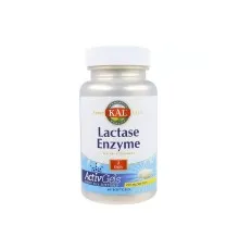 Вітамінно-мінеральний комплекс KAL Лактаза, Lactase Enzyme, 250 мг, 60 гелевих капсул (CAL-80206)