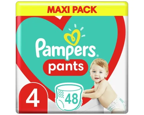 Підгузки Pampers трусики Pampers Pants Розмір 4 (9-15 кг) 48 шт. (8006540068755)