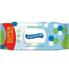 Влажные салфетки Superfresh Antibacterial с клапаном 120 шт. (4823071642285)
