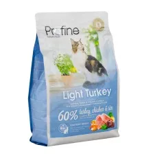 Сухой корм для кошек Profine Cat Light с индейкой, курицей и рисом 2 кг (8595602517794)