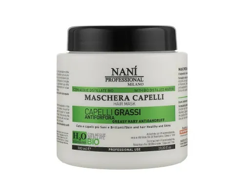 Маска для волос Nani Professional Milano Antidandruff для склонных к жирности и перхоти волос 500 мл (8034055534182)