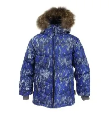 Куртка Huppa MOODY 1 17470155 синий с принтом 110 (4741468568737)