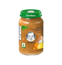 Детское пюре Gerber Говядина по-домашнему с морковью, 190 г (7613036460965)