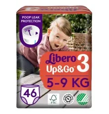 Підгузки Libero Up&Go Розмір 3 (5-9 кг) 46 шт (7322541742076)
