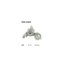 Натяжитель ремня с роликом SKF VKM 61020