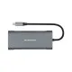 Концентратор PowerPlant USB-C to 2xUSB 3.0, 1xUSB 2.0, 1xType-C (PD), HDMI, SD, RJ45 (CA913497)