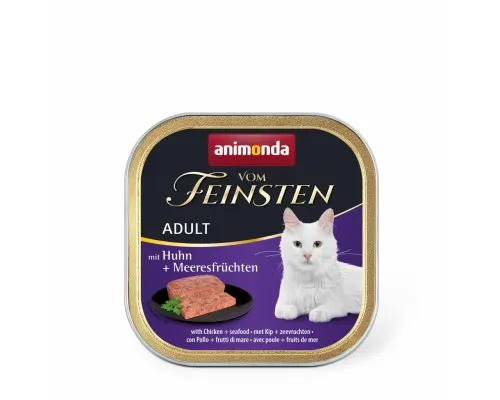 Паштет для кошек Animonda Vom Feinsten Adult with Chicken + Seafood 100 г (4017721833066)