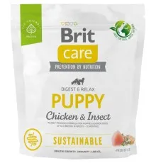 Сухой корм для собак Brit Care Dog Sustainable Puppy с курицей и насекомыми 1 кг (8595602558643)