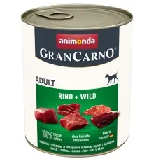 Консерви для собак Animonda GranCarno Adult Beef + Game 800 г (4017721827454)