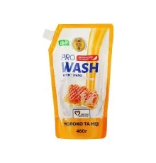 Жидкое мыло Pro Wash Молоко и мед дой-пак 460 г (4262396140265)