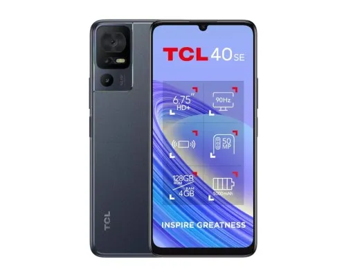 Мобильный телефон TCL 40 SE (T610K2) 6/256GB Dark Grey (T610K2-2ALCPB12)