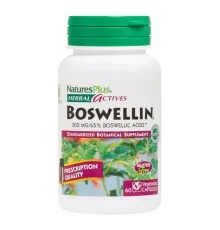 Травы Natures Plus Босвелин, 300 мг, Boswellin, Herbal Actives, 60 Вегетарианских Капсул (NAP-07124)