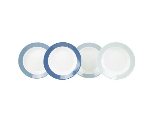 Набор туристической посуды Gimex Deep Plate Colour 4 Pieces 4 Person Sky (6910101)