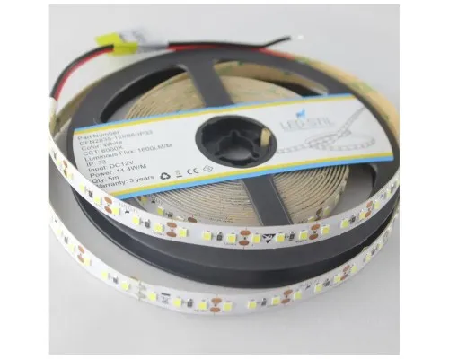 Світлодіодна стрічка LED-STIL 6000K 14,4 Вт/м 2835 120 діодів IP33 12 Вольт 1600 lm холодне світло (DFN2835-120B6-IP33)