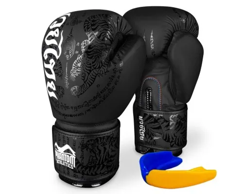 Боксерські рукавички Phantom Muay Thai Black 14oz (PHBG2329-14)