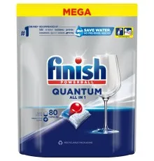 Таблетки для посудомоечных машин Finish Quantum All in 1 80 шт. (5908252011490)