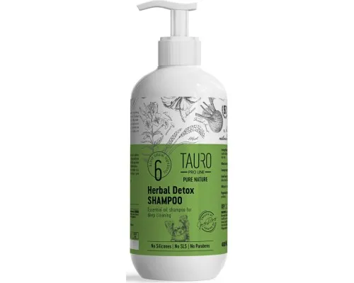 Шампунь для животных Tauro Pro Line Pure Nature Herbal Detox 400 мл (TPL63470)