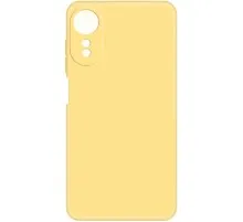 Чехол для мобильного телефона MAKE Oppo A38 Silicone Gold (MCL-OA38GD)