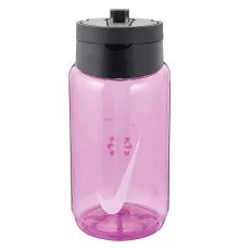 Бутылка для воды Nike TR Renew Recharge Straw Bottle 16 OZ рожевий, чорний 473 мл N.100.7640.644.16 (887791733467)
