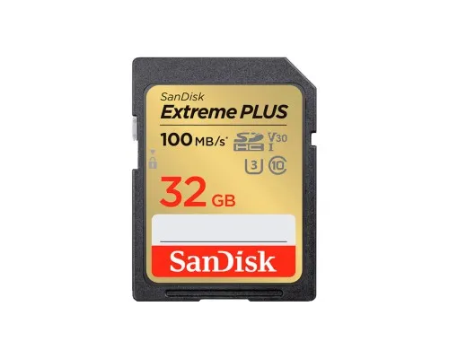 Карта пам'яті SanDisk 32GB SDXC class 10 Extreme PLUS (SDSDXWT-032G-GNCIN)