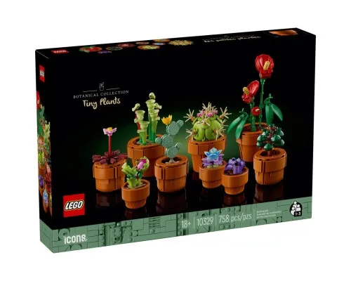 Конструктор LEGO Icons Миниатюрные растения 758 деталей (10329)