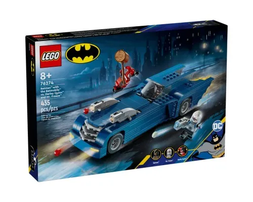 Конструктор LEGO Batman Бэтмен на бэтмобиле против Харли Квинн и Мистера Фриза (76274)