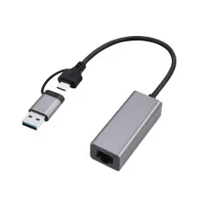 Адаптер USB-A /C to Lan 2.5 Gbit/s Cablexpert (A-USB3AC-LAN2G-01)