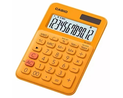 Калькулятор Casio MS-20UC-RG-W-EC, помаранчевий (CALC-CAS-MS-20UC-RG)