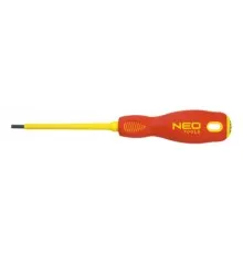 Отвертка Neo Tools шлицевая 3.0 x 100 мм, (1000 В), CrMo (04-052)