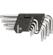 Набор инструментов Topex ключи Torx (зiрочки), TS10-50, набор 9 шт.*1 уп. (35D950)