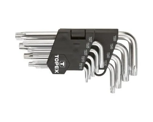 Набор инструментов Topex ключи Torx (зiрочки), TS10-50, набор 9 шт.*1 уп. (35D950)