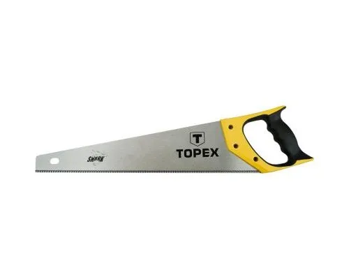 Ножовка Topex по дереву, 500 мм, «Акула», 11TPI (10A452)