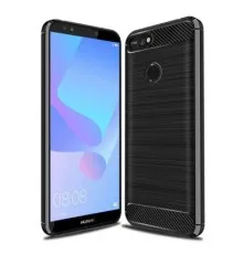 Чохол до мобільного телефона Laudtec для Huawei Y6 Prime 2018 Carbon Fiber (Black) (LT-HY6PM18)