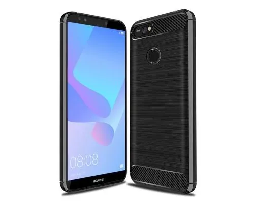 Чехол для мобильного телефона Laudtec для Huawei Y6 Prime 2018 Carbon Fiber (Black) (LT-HY6PM18)