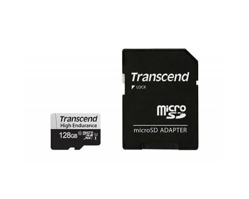 Карта памяті Transcend 128GB microSDXC class 10 UHS-I U1 High Endurance (TS128GUSD350V)
