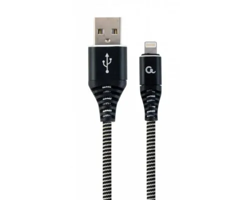 Дата кабель USB 2.0 AM to Lightning 1.0m Cablexpert (CC-USB2B-AMLM-1M-BW)