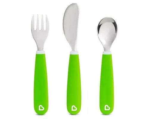 Набор детской посуды Munchkin Splash из нержавеющей стали 3 предмета Зеленый (012110.02)