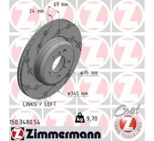 Гальмівний диск ZIMMERMANN 150.3480.54