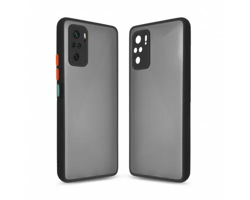 Чехол для мобильного телефона MakeFuture Xiaomi Redmi Note 10 Pro Frame (Matte PC+TPU) Black (MCMF-XRN10PBK)