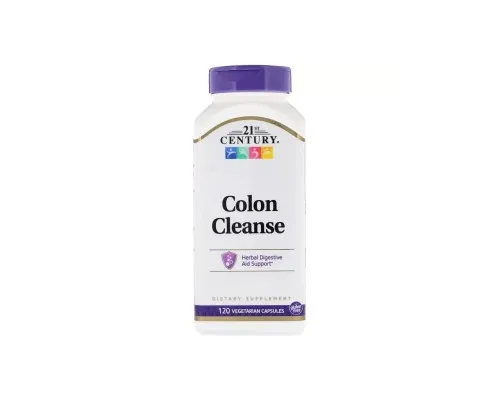 Вітамінно-мінеральний комплекс 21st Century Очищення Кишечника, Colon cleanse, 120 вегетаріанських капсу (CEN-22846)