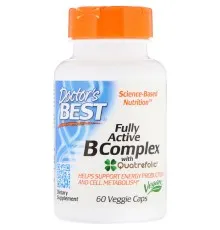 Витамин Doctor's Best B-Комплекс, Fully Active B Complex,  60 гелевых капсул (DRB-00501)